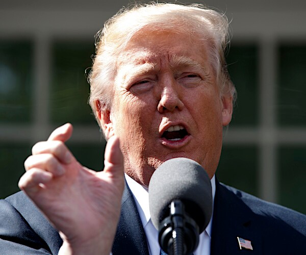 president donald trump gestures while speaking in the white house rose garden