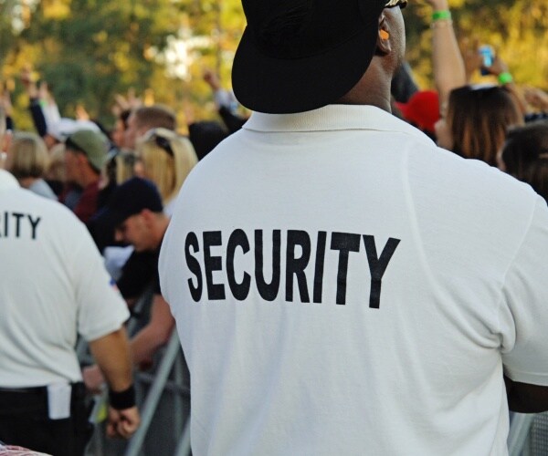 security guards at an outdoor event