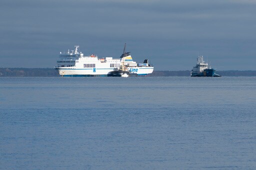 New Oil Leak Reported after a Ferry That Repeatedly Ran Aground off the Swedish Coast Is Pulled Free