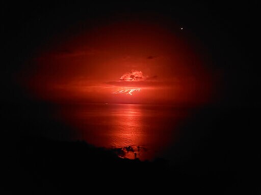 Volcano Spews Lava on Galapagos Island
