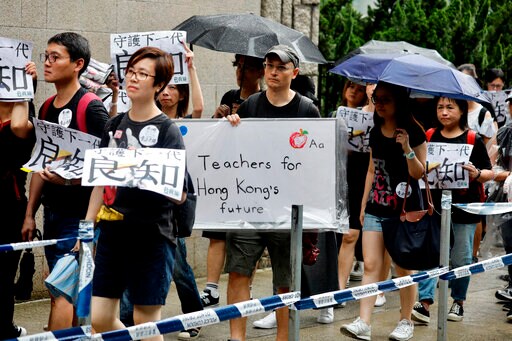 The Latest: Dueling Protests in Hong Kong Highlight Divide