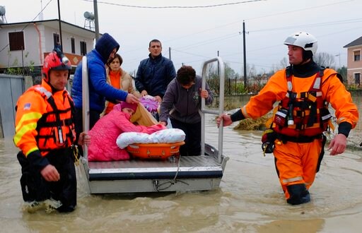 Torrential Rain, Floods Paralyze Albania; 1 Person Dead