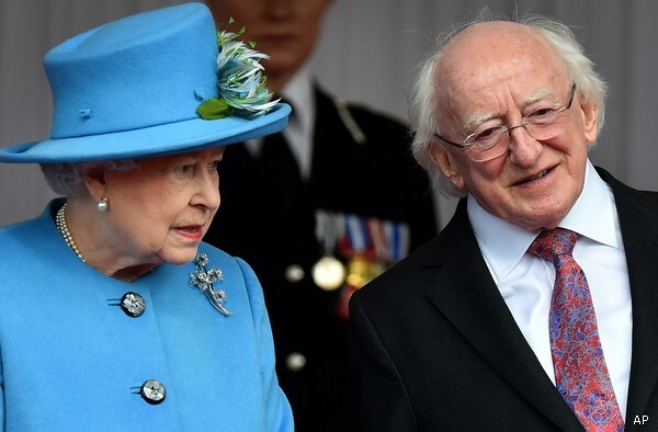 Queen Hosts Irish President on 1st UK State Visit