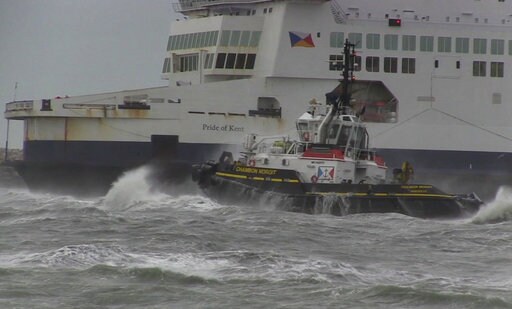 Ferry Runs Aground in Channel in High Winds, All Are Rescued