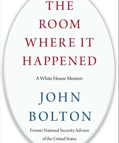 the book jacket to john bolton's manuscript is shown
