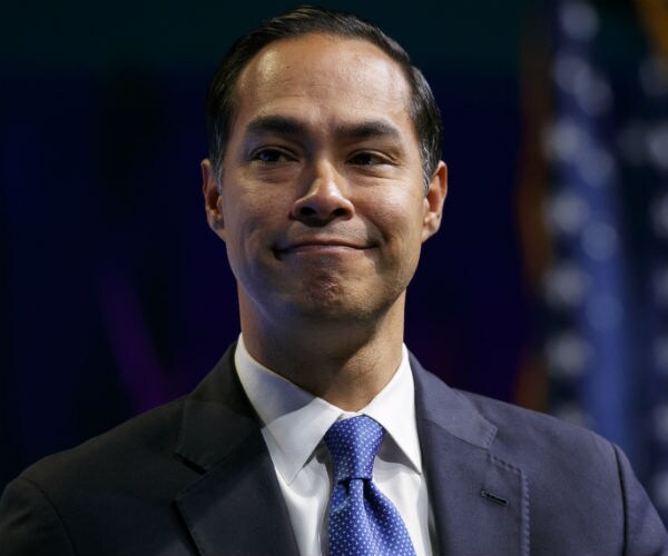 Democratic presidential candidate Julian Castro is shown.