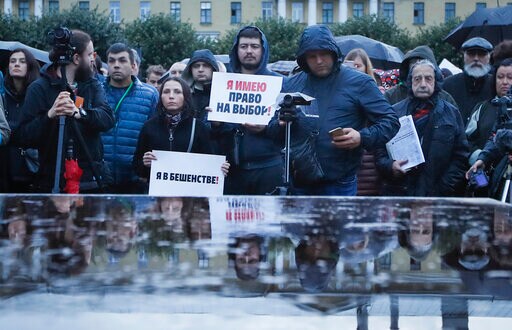 St. Petersburg Demonstration Protests Election Violations