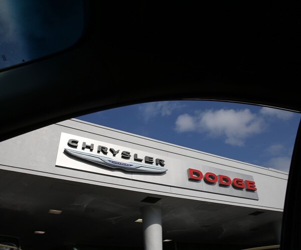 a chrysler dodge logo at a dealership