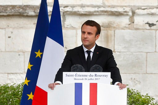 French President Attends Memorial for IS-slain Priest