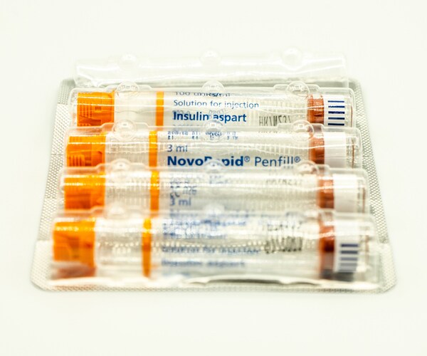vials of insulin in packaging