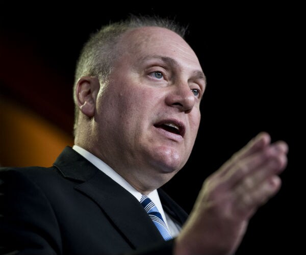 steve scalise gestures with his hands while speaking