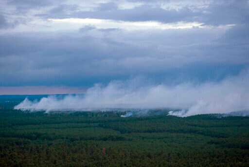 Thousands Battle Large Blaze in Parched Northern Germany