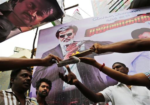 Holiday in Parts of India as Fans Revel in Rajinikanth Film