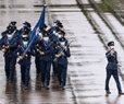 Police in Hong Kong Debut a New Goose Step March
