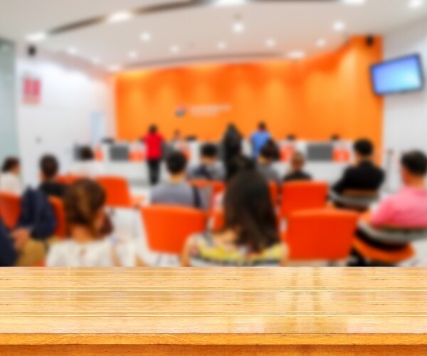 crowded emergency department at hospital