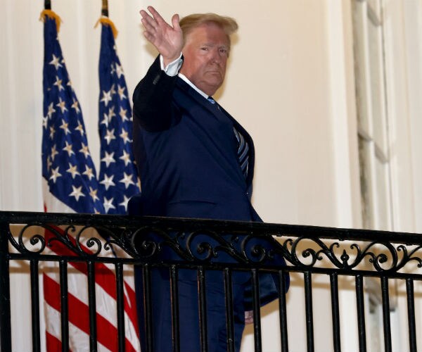 us president donald trump upon white house return 