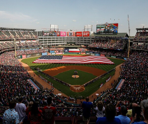 fans stands in baseball stadium