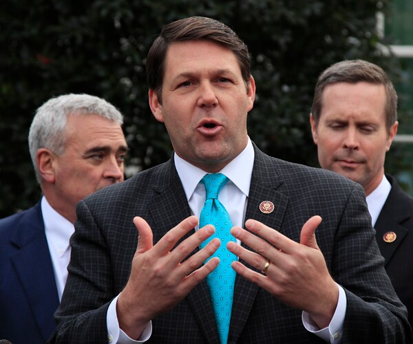 Texas republican Jodey Arrington speaks to the media