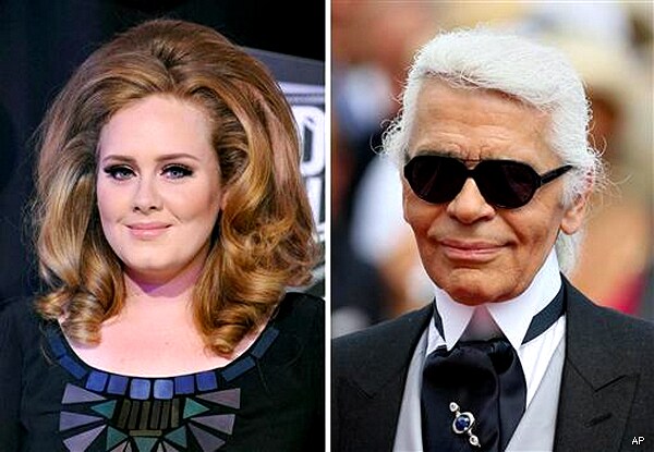 Adele Isn't 'Fat,' Says Designer Lagerfeld, Just a 'Little Roundish'