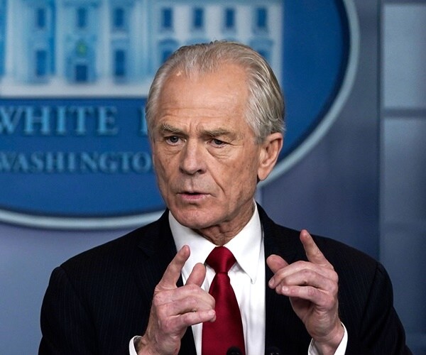 peter navarro speaks with the press about a coronavirus relief bill
