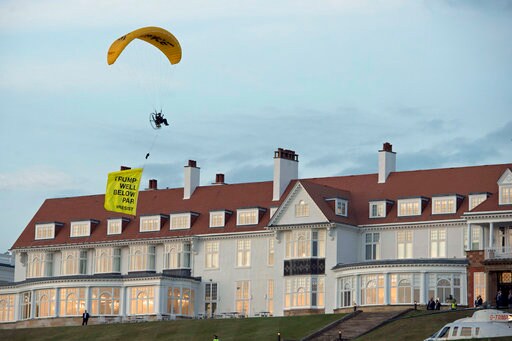 Man Arrested over Paraglider Protest at Trump Resort