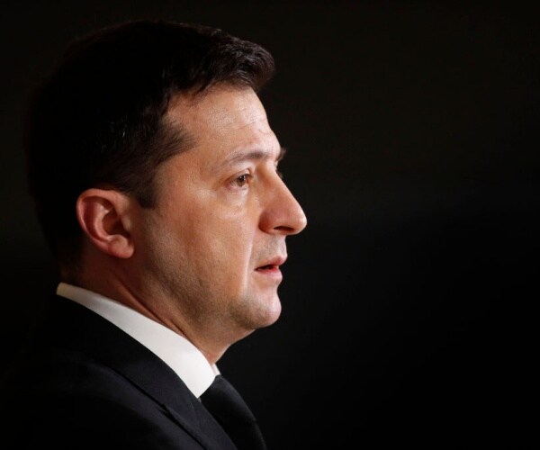 closeup of volodymyr zelenskyy