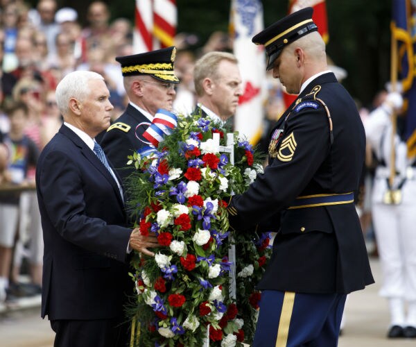 Pence Honors Fallen Service Members at Arlington Cemetery