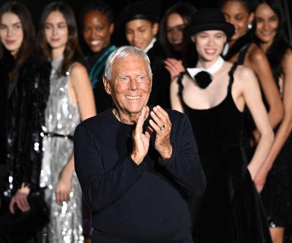 giorgio armani and models