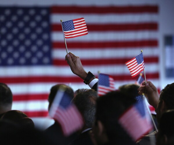 New American citizens celebrate after earning their citizenship in New Jersey