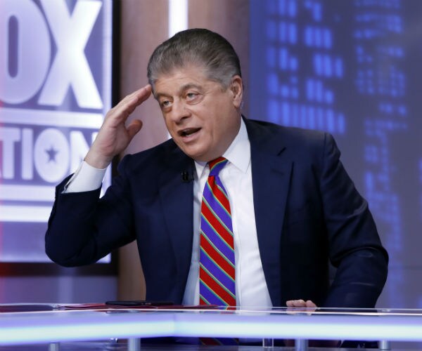 judge andrew napolitano on the fox news set