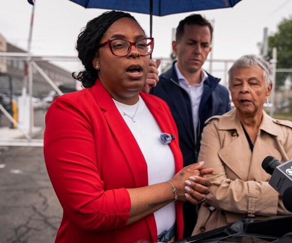 The Justice Department charged Rep. LaMonica McIver, D-N.J., with assaulting, resisting, and impedin...