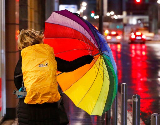 The Latest: Europe Storm: Amsterdam Airport Suspends Flights