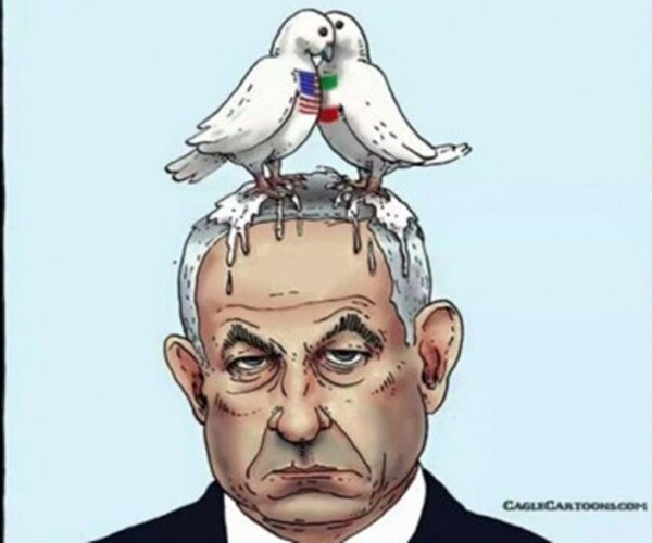 Switzerland 'Regrets' Cartoon of Birds Pooping on Netanyahu Over Iran Deal