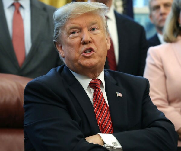 president donald trump at the white house