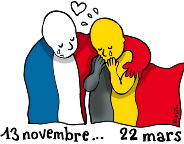 Plantu's Brussels Tribute Unites Paris With Belgium, Strikes a Chord on Twitter