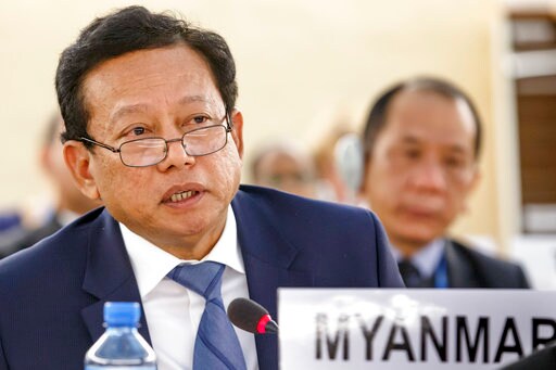 The Latest: Myanmar Envoy Rebuts UN Rights Chief on Rohingya