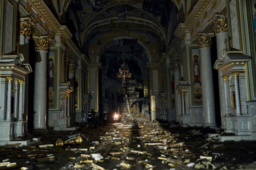 The Latest Russian Strike on Ukraine's Odesa Leaves 1 Dead, Many Hurt and a Cathedral Badly Damaged