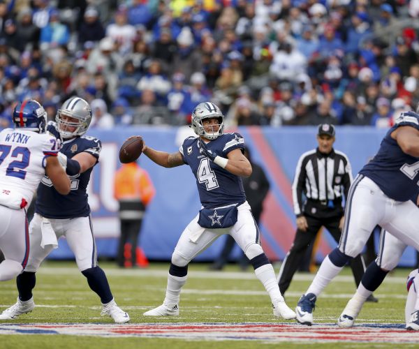 Prescott Throws 3 TDs as Cowboys Spoil Eli's Return