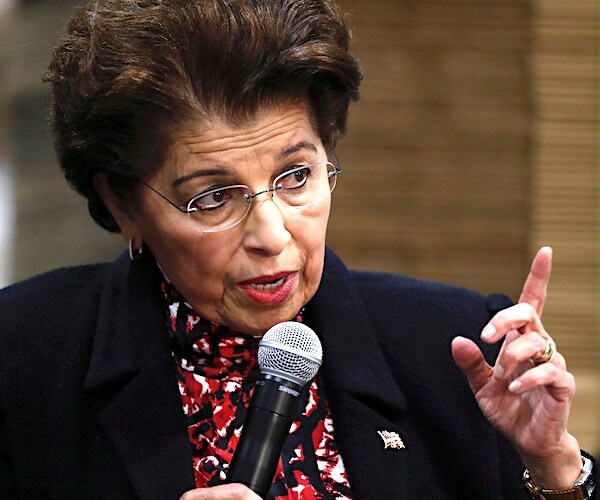 Jovita Carranza points and speaks during a congressional hearing