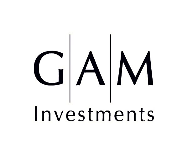 gam holding logo in black on white