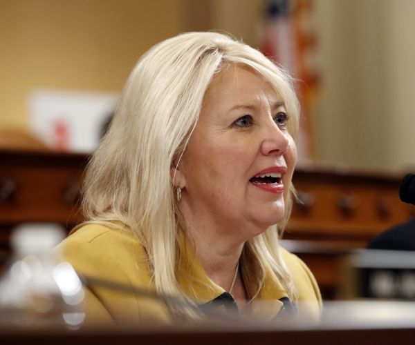 debbie lesko sits and speaks during a congressional hearing