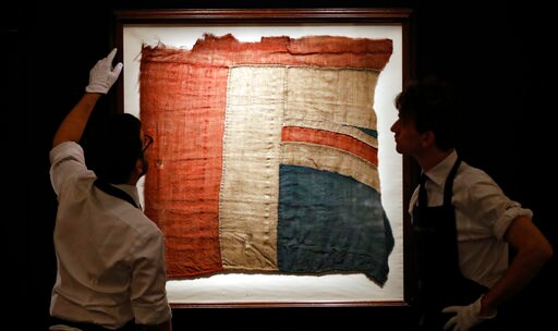 Fragment of Flag from Nelson's HMS Victory up for Auction