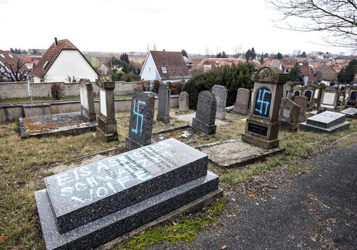 The Latest: Israeli PM Calls Vandals 'wild Anti-Semites'