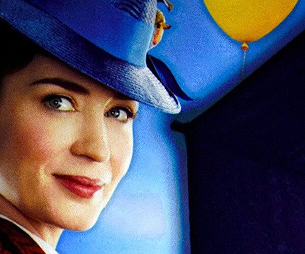 an image of mary poppins promoting the film mary poppins returns
