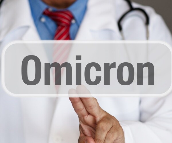 doctor/scientist behind an omicron image