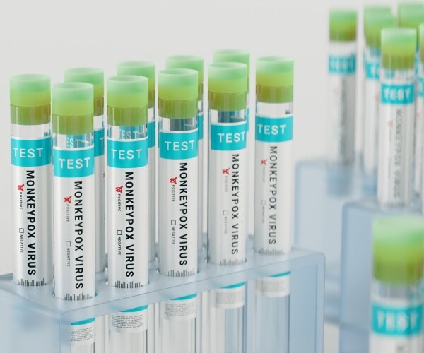 several vials of blood tests positive for monkeypox