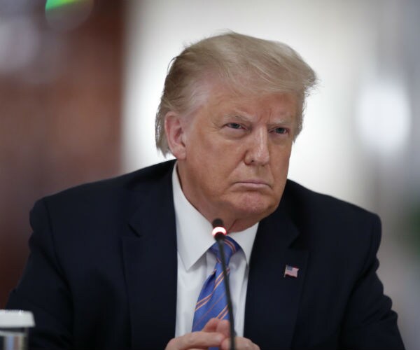 president donald trump is shown