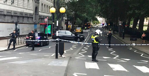 The Latest: No Life-threatening Injuries in London Crash