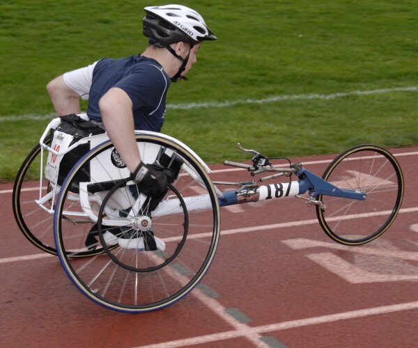 competing in a special needs race exemplar photo only 