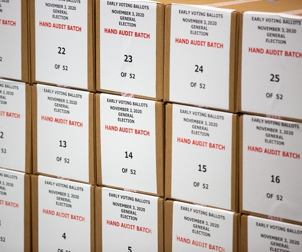 Arizona Republican senators who commissioned an audit of the 2020 presidential election will announc...